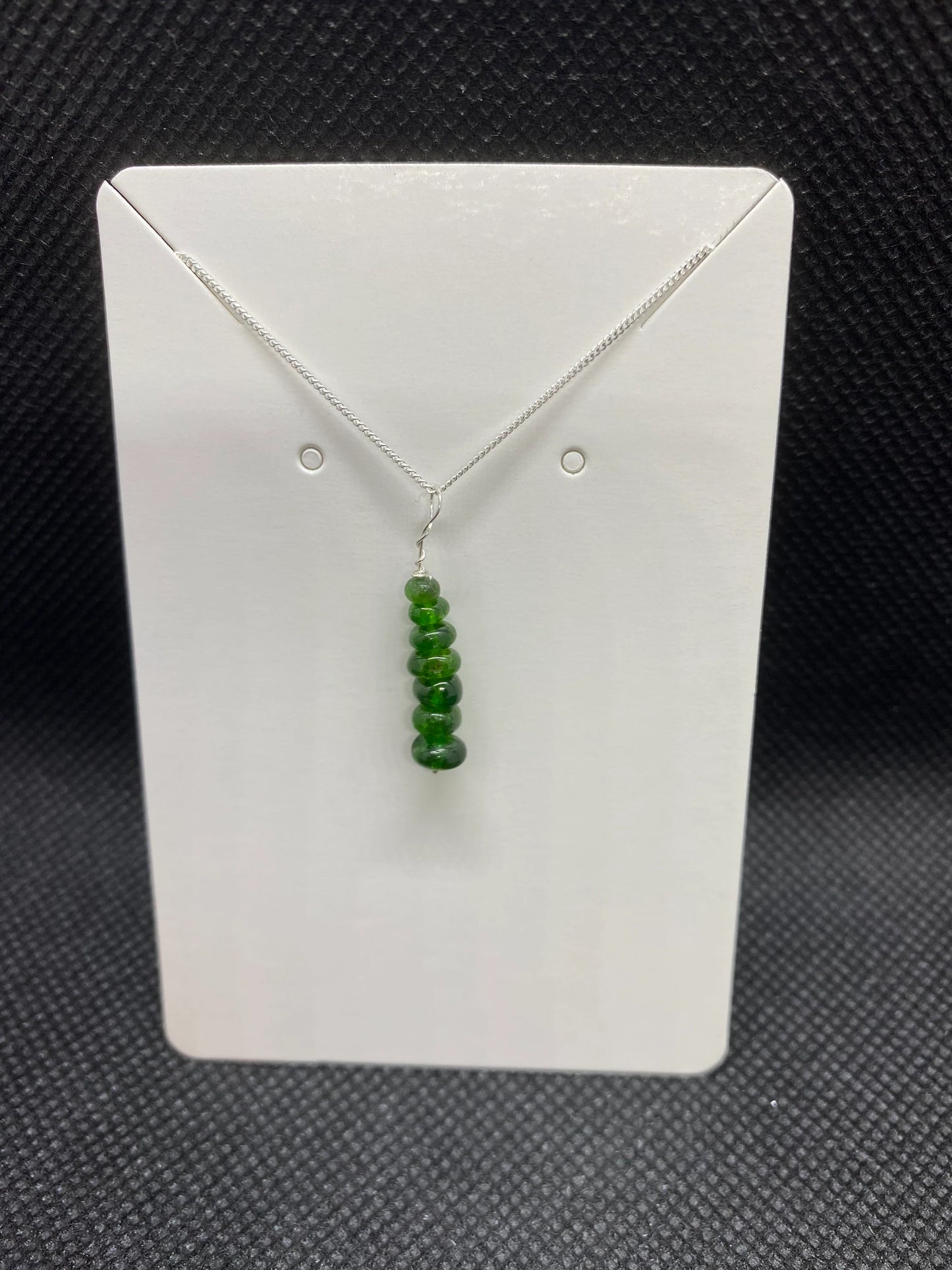 Chrome Diopside Sterling Silver Necklace