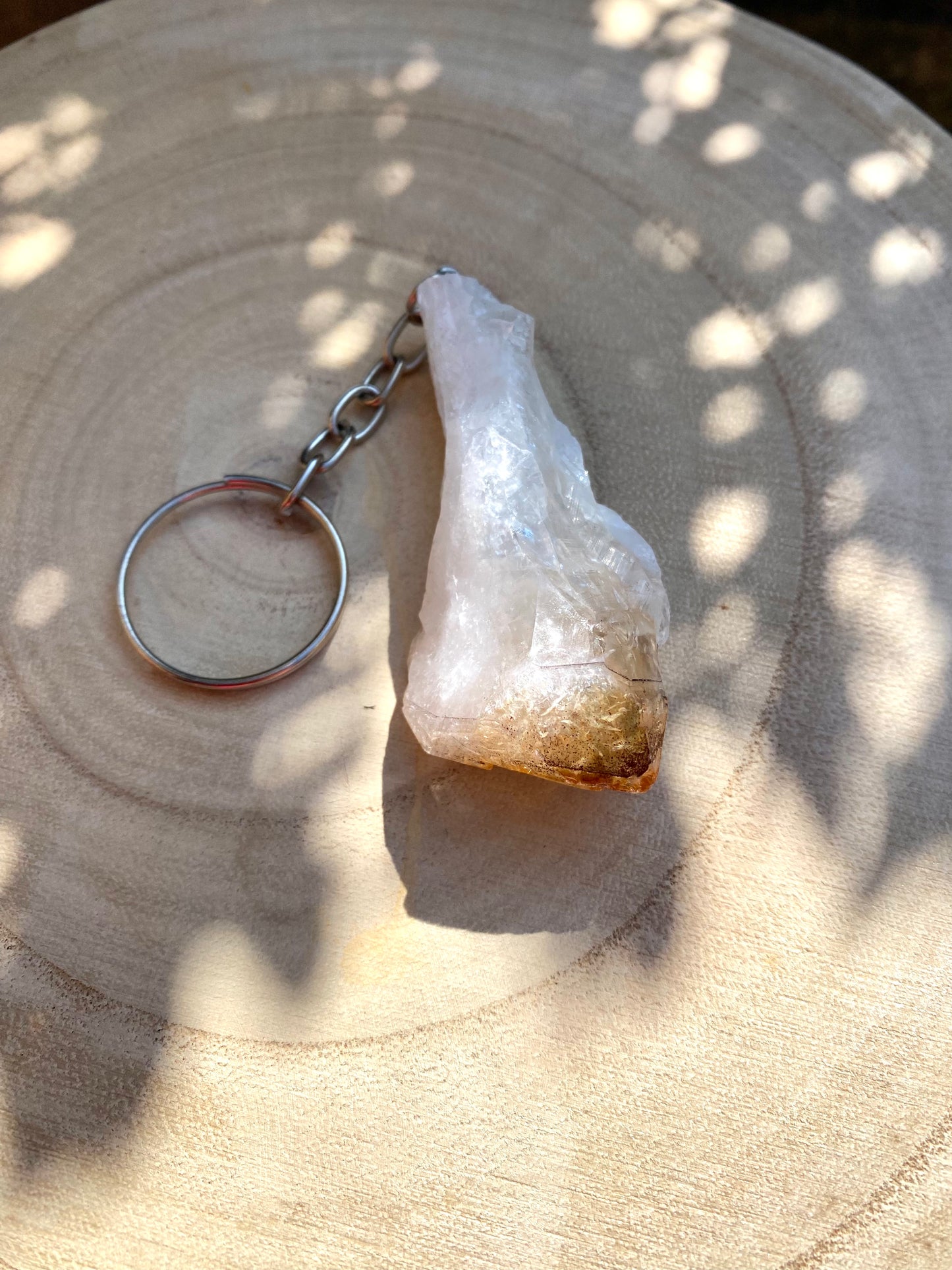 Citrine Chunk Keyring