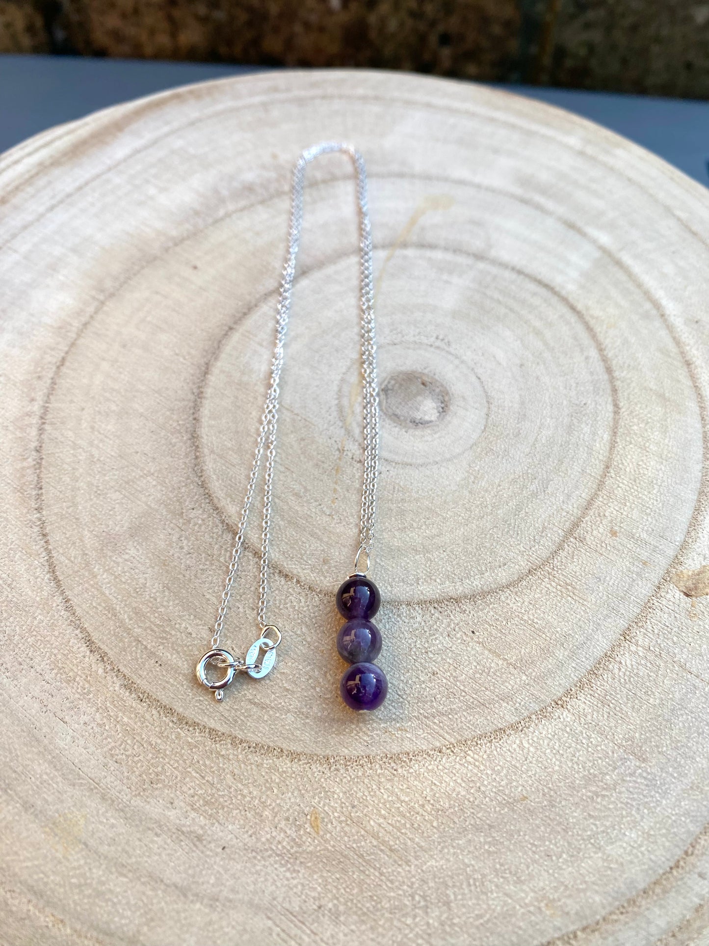 Amethyst Sterling Silver Necklace