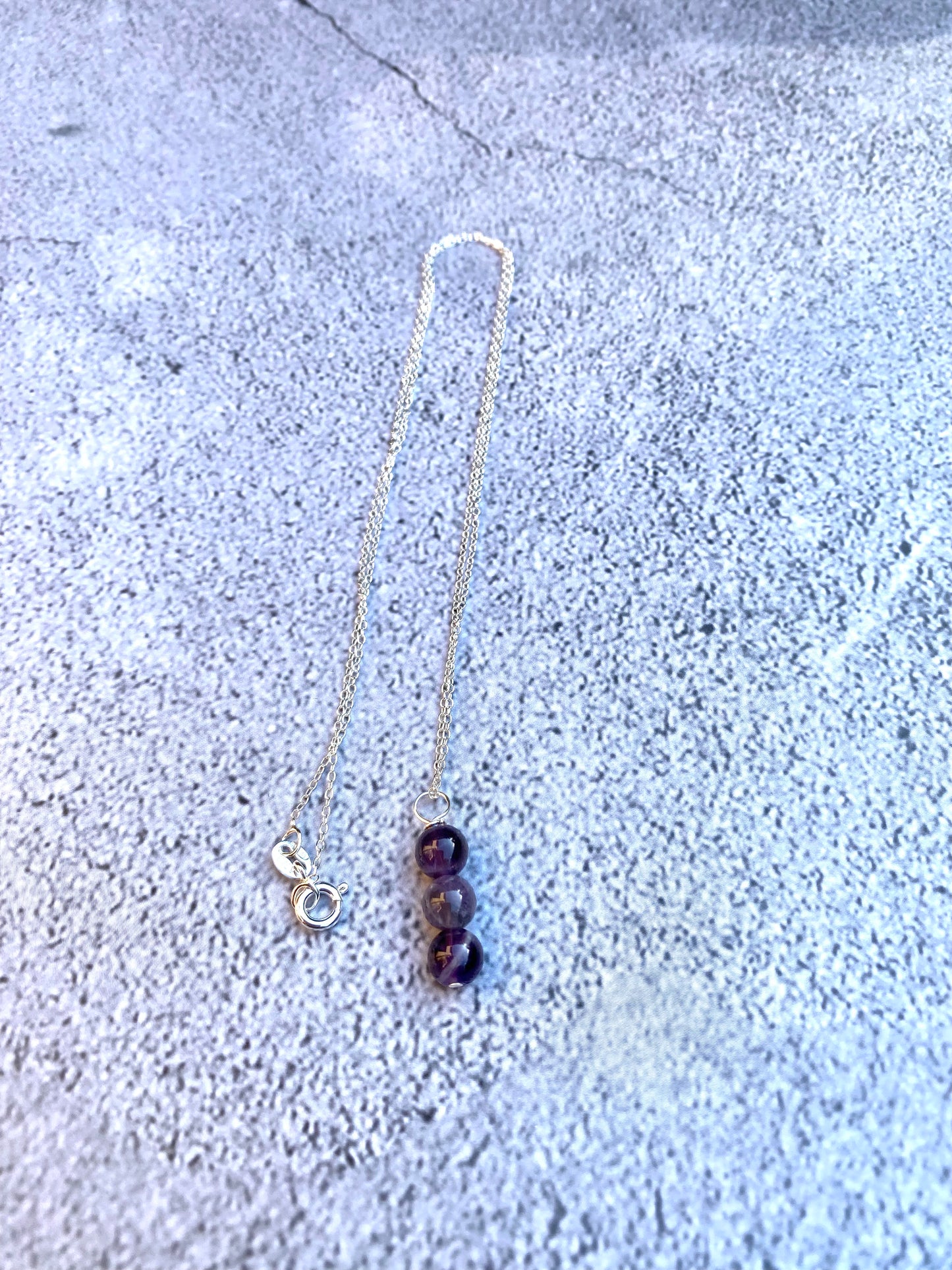 Amethyst Sterling Silver Necklace