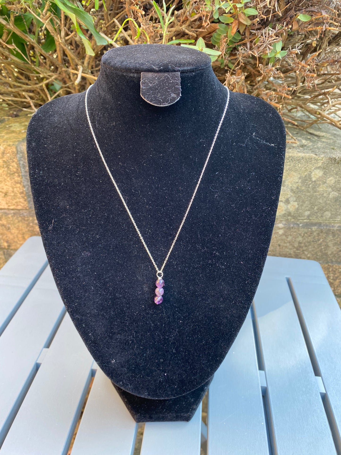 Amethyst Sterling Silver Necklace