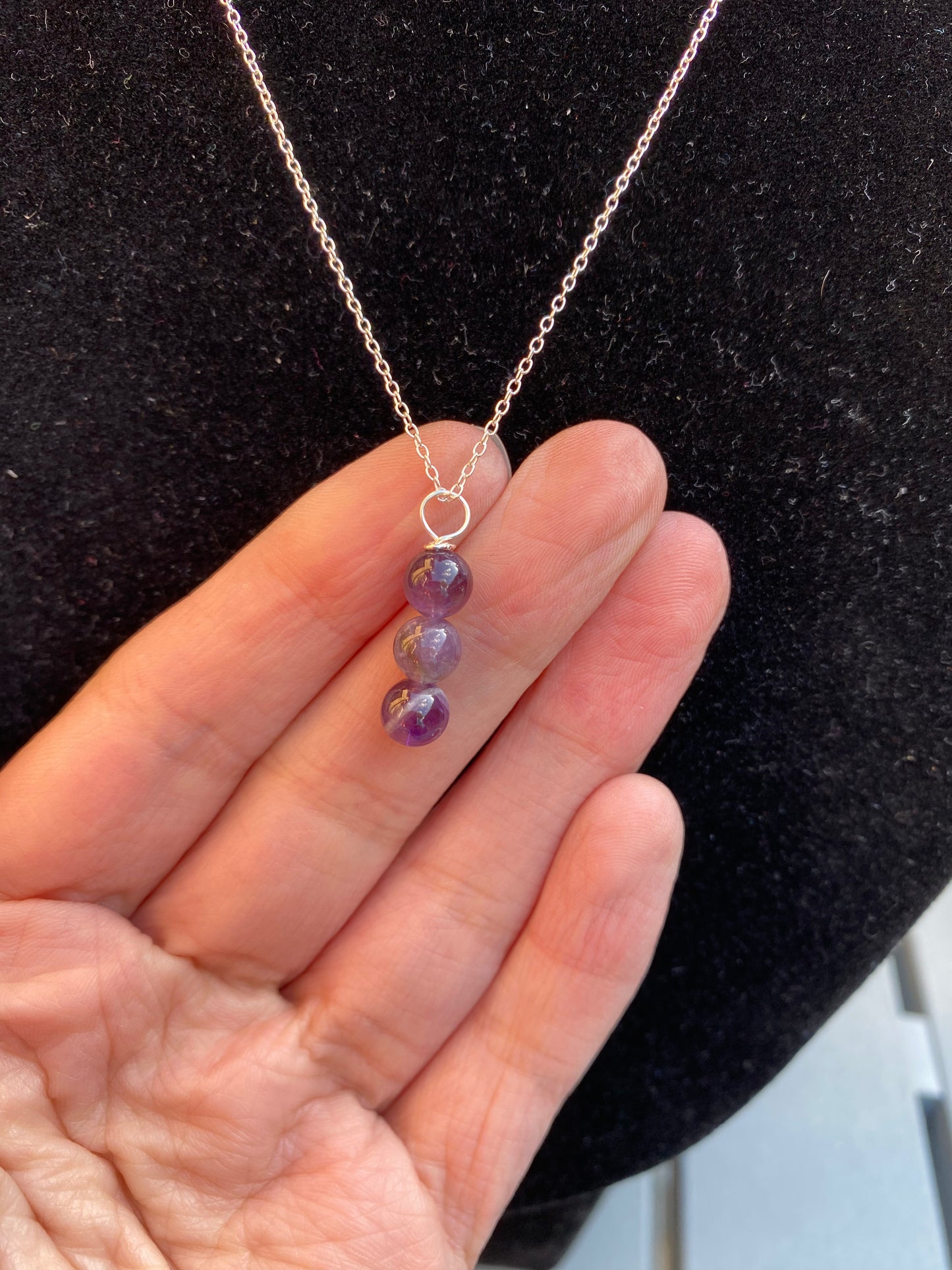 Amethyst Sterling Silver Necklace