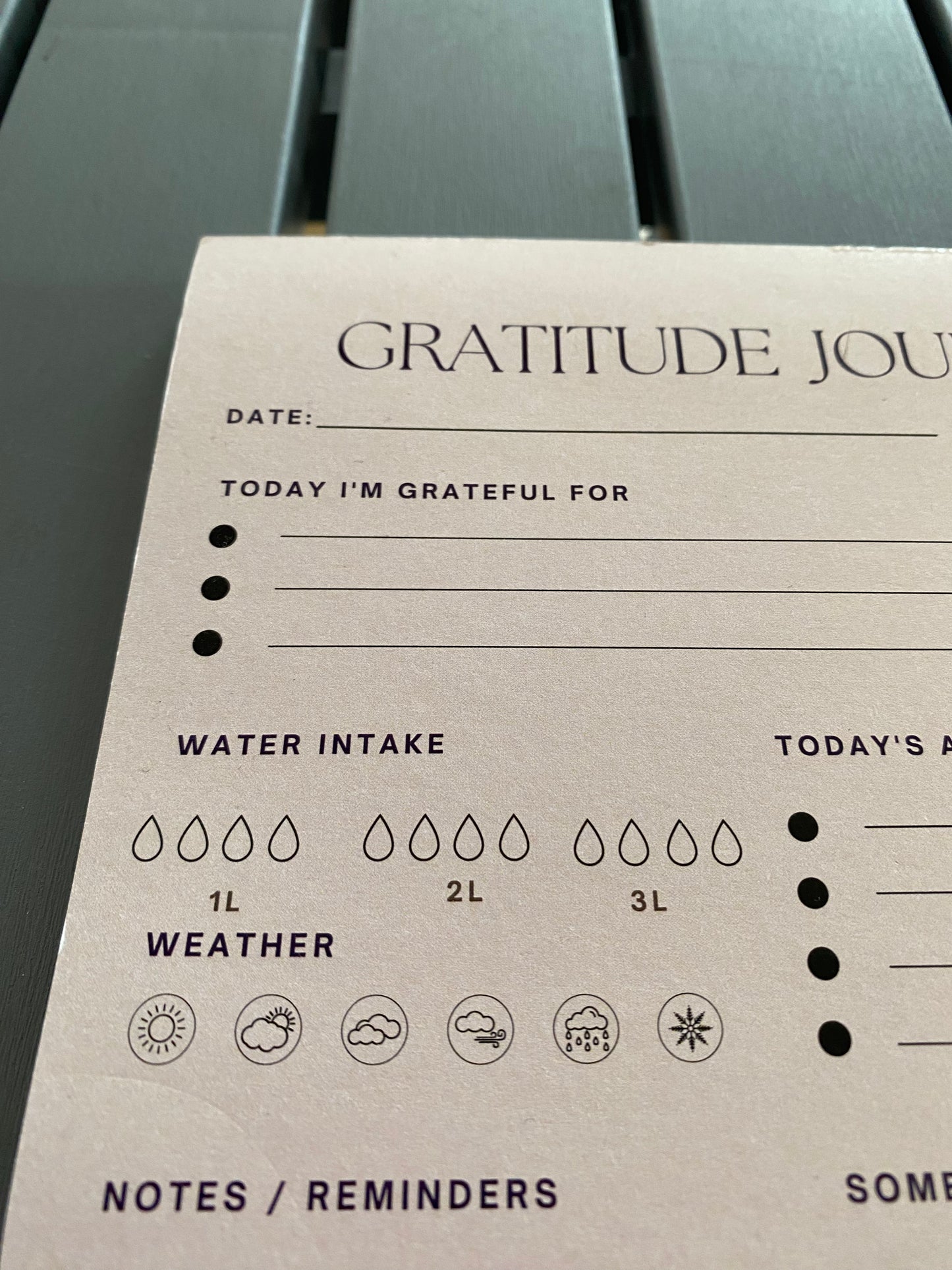 Gratitude Journal Pad