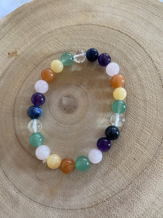 Chakra Gemstone Stretchy Bracelet