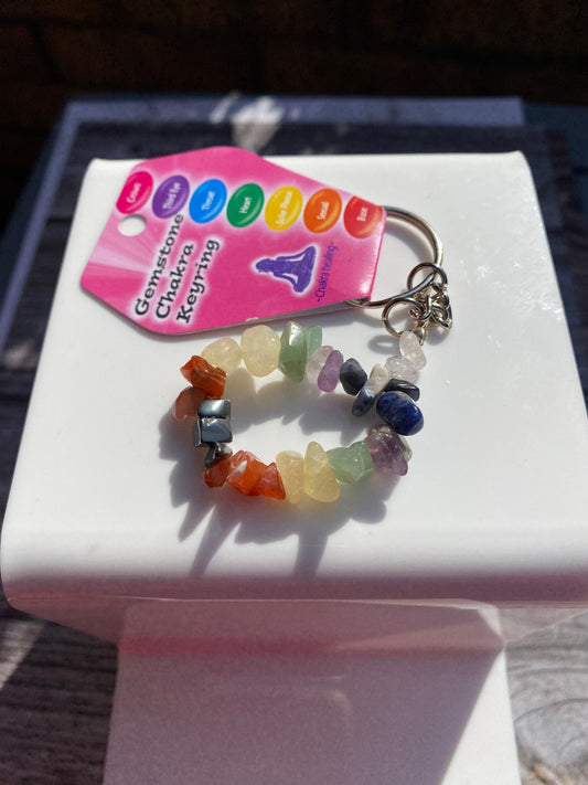 Chakra Gemstone Keyring