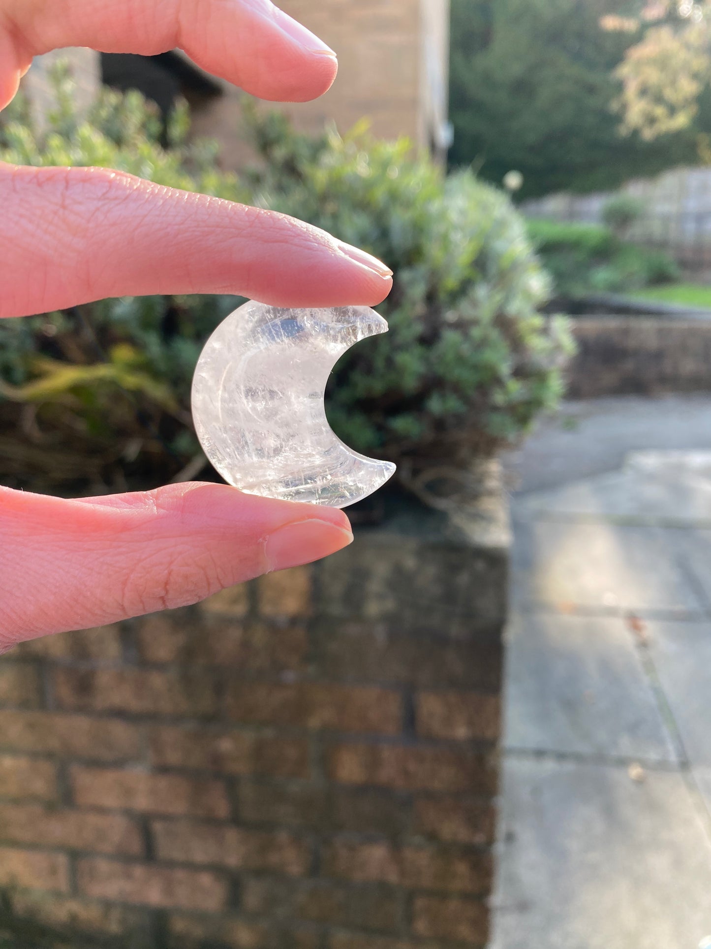 Clear Quartz Moon