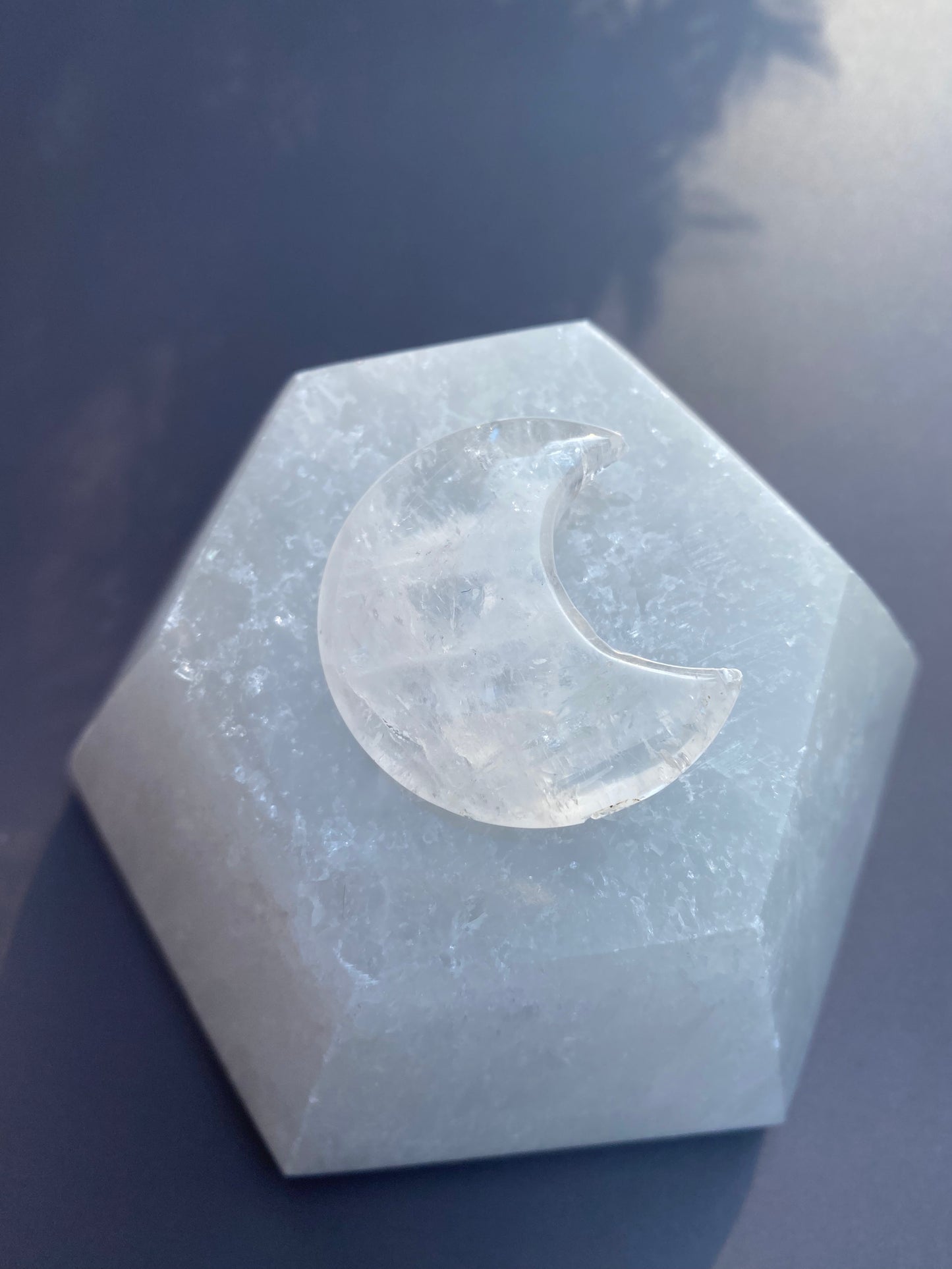 Clear Quartz Moon