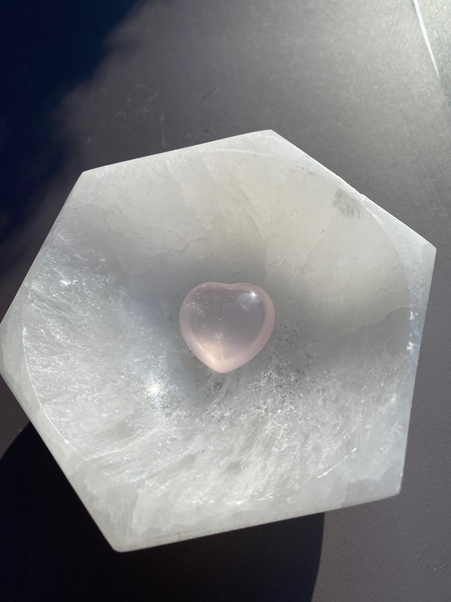 Rose Quartz Heart