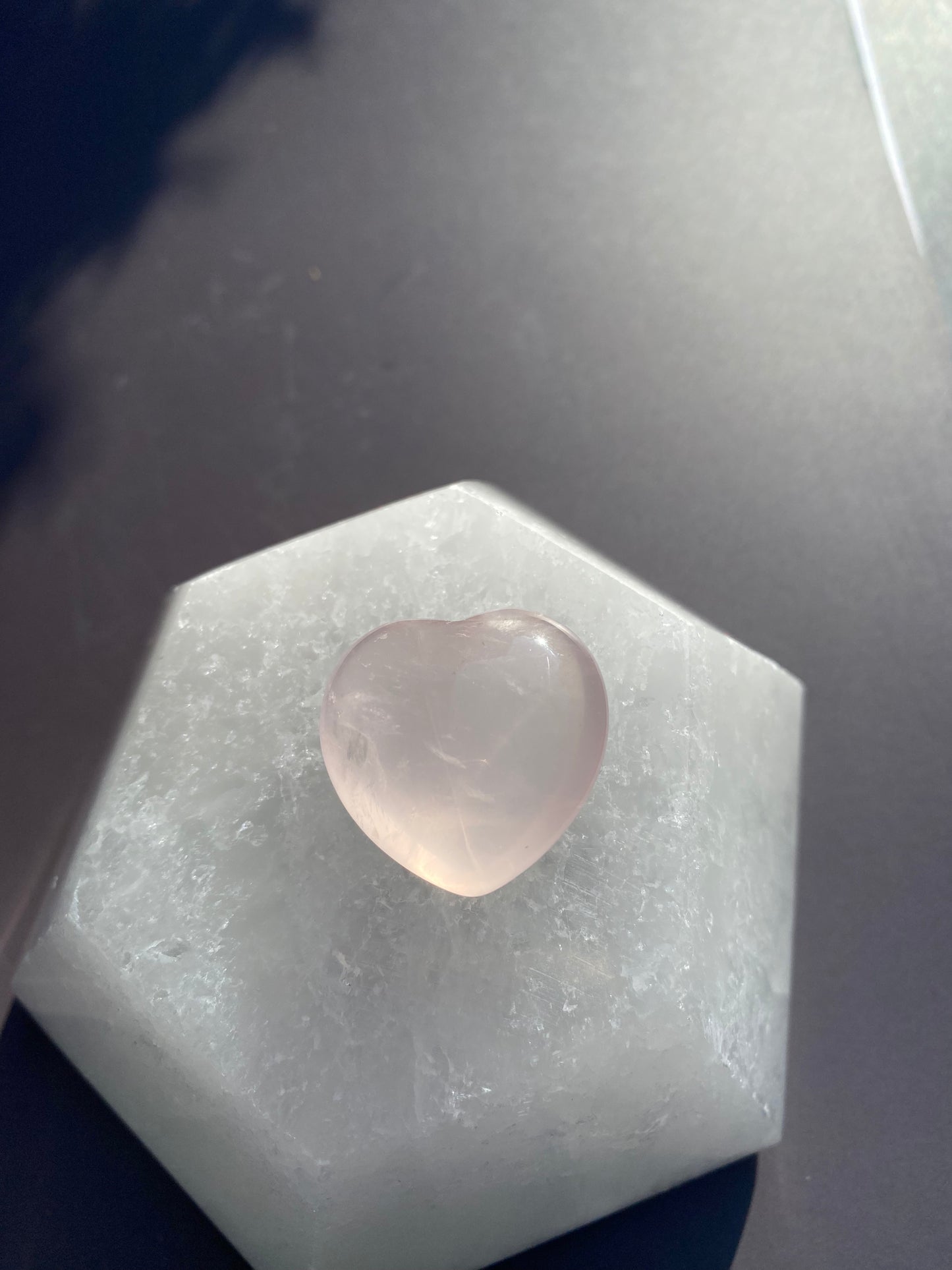 Rose Quartz Heart