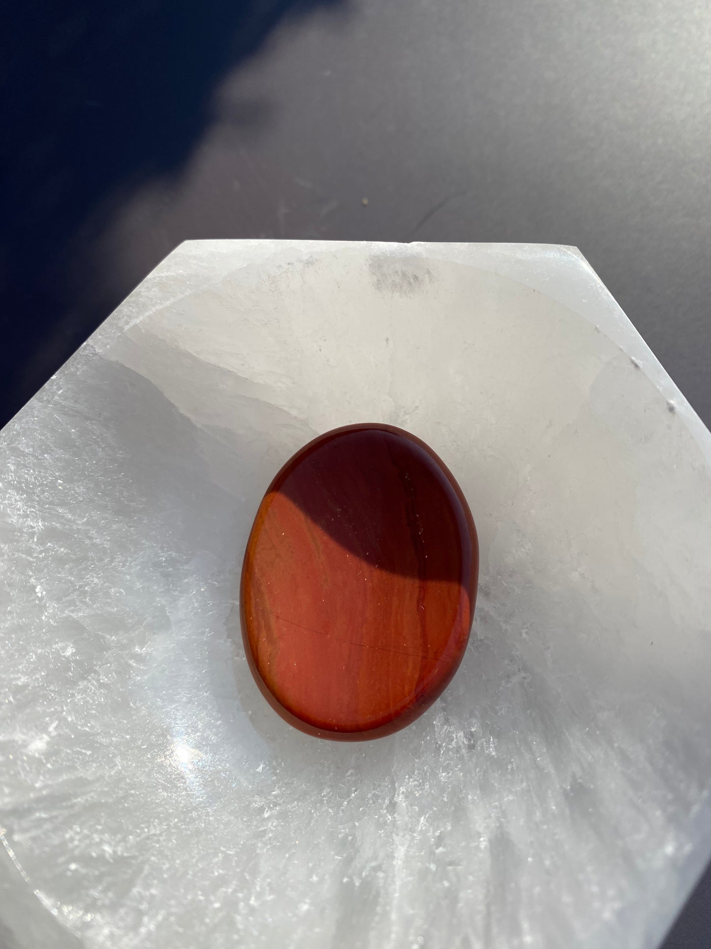 Red Jasper Worry/Thumb Stone