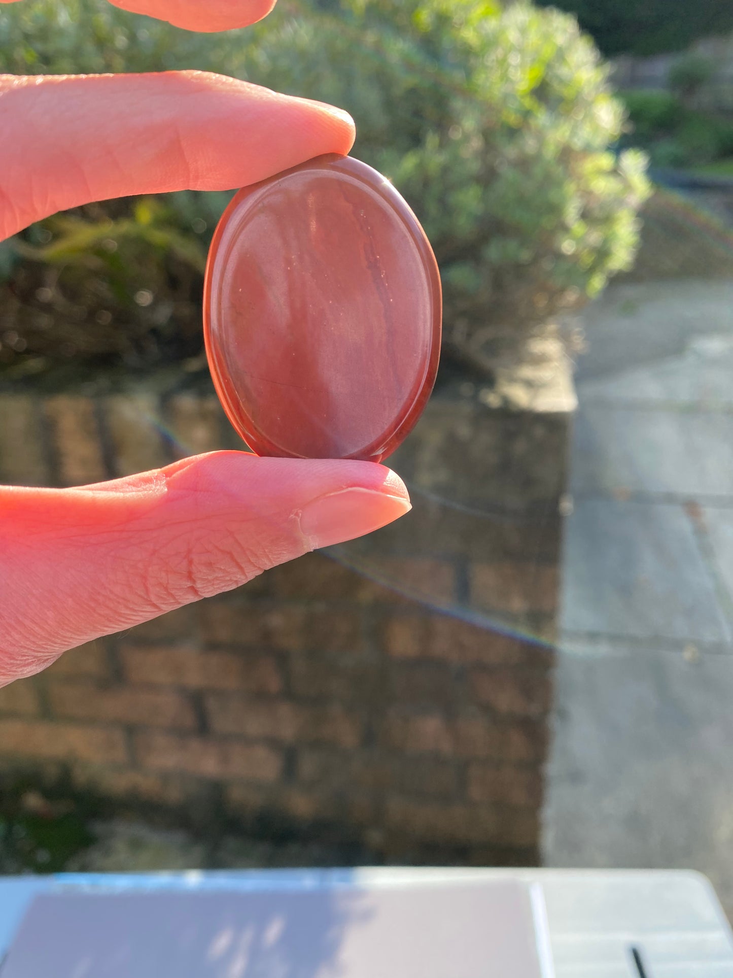 Red Jasper Worry/Thumb Stone