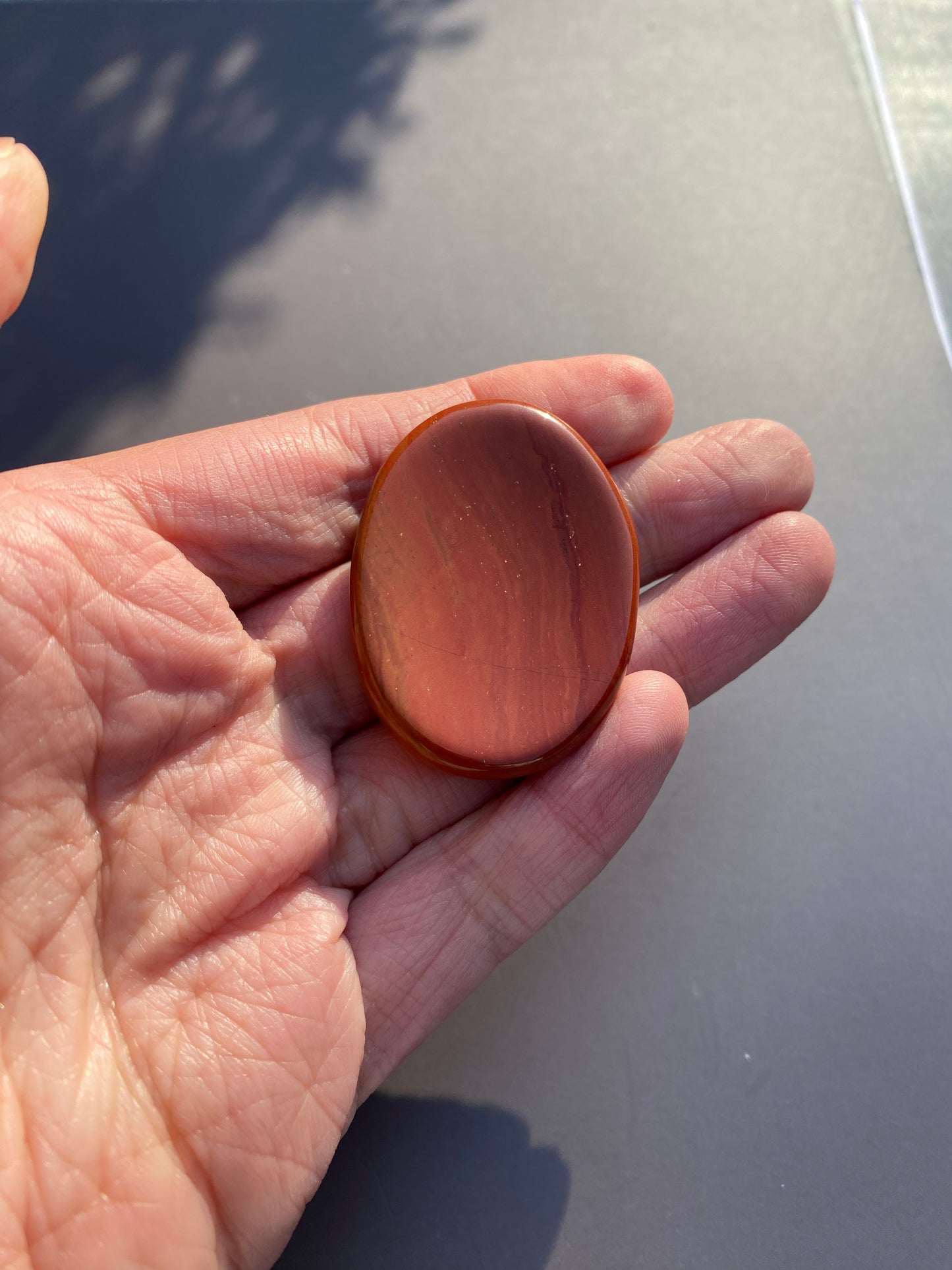 Red Jasper Worry/Thumb Stone