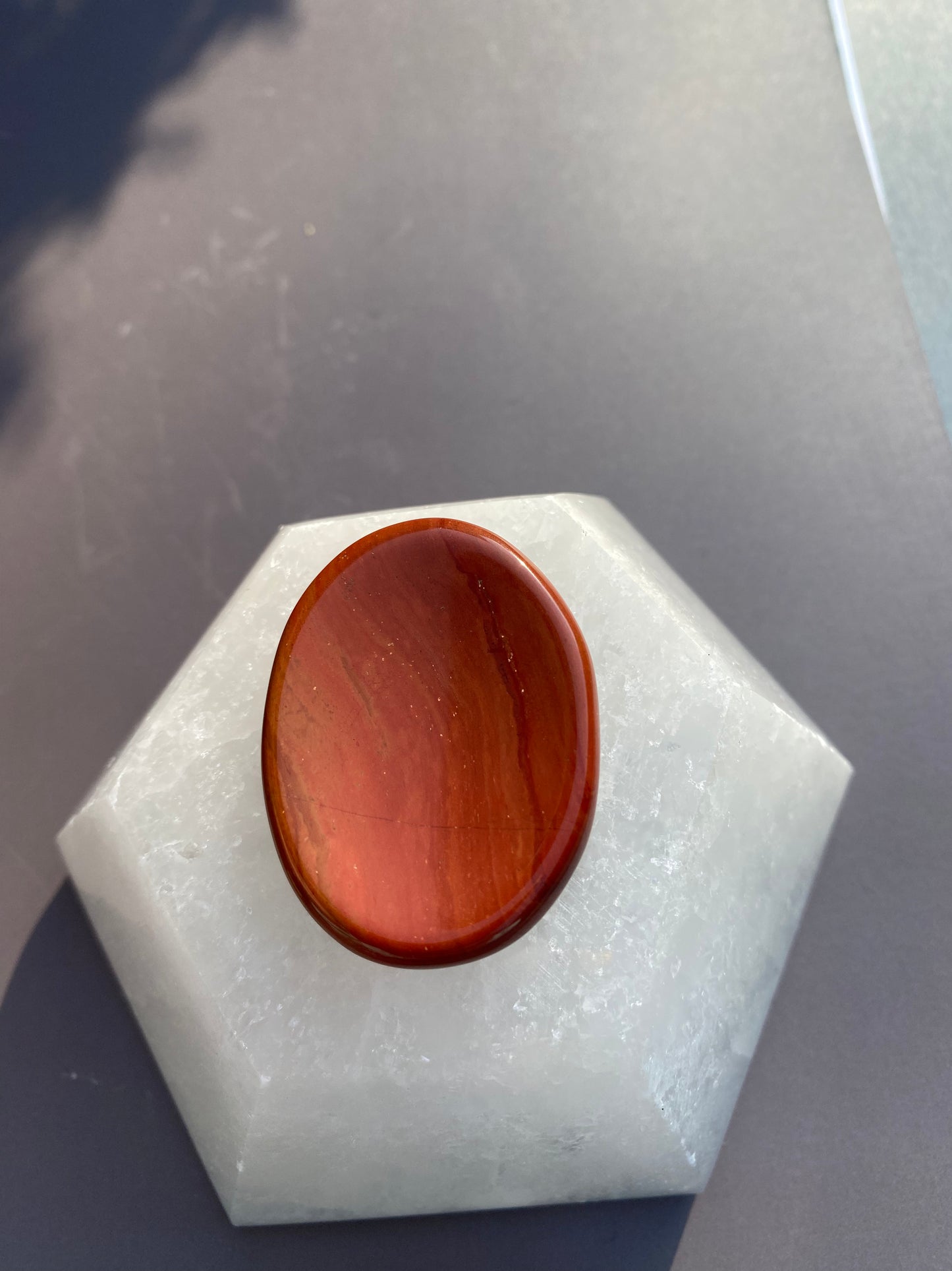 Red Jasper Worry/Thumb Stone