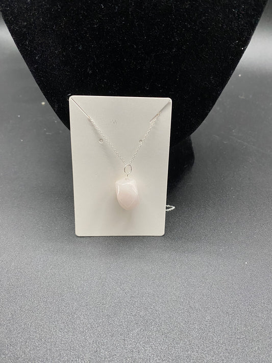 Rose Quartz Sterling Silver Necklace