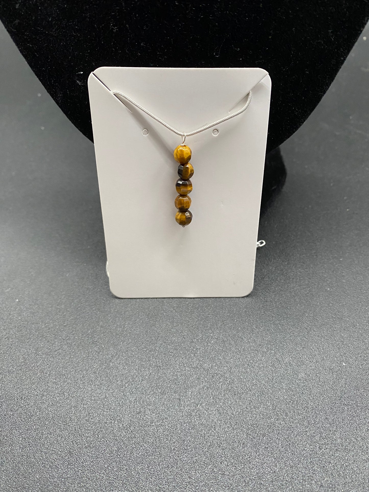 Tigers Eye Sterling Silver Necklace