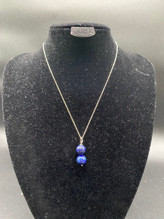 Lapis Lazuli Sterling Silver Necklace