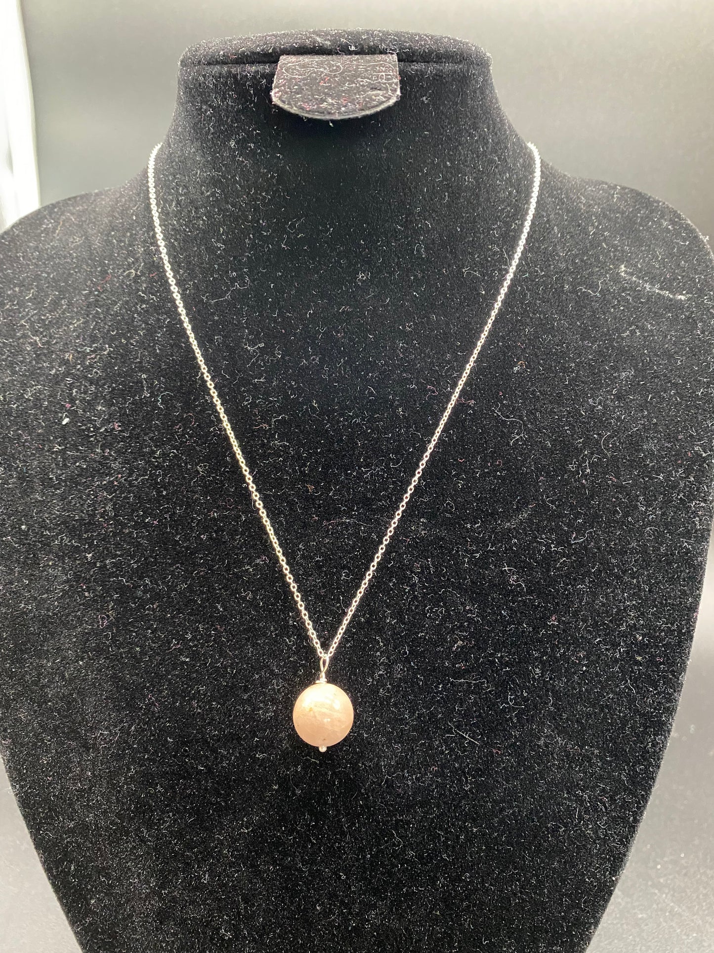 Sunstone Sterling Silver Necklace