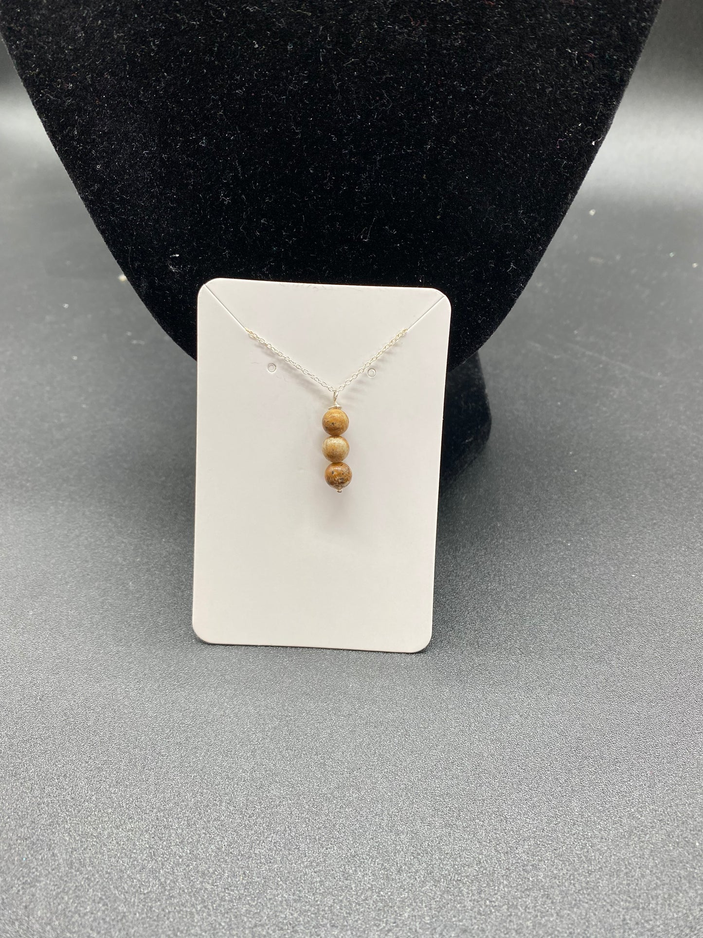 Picture Jasper Sterling Silver Necklace