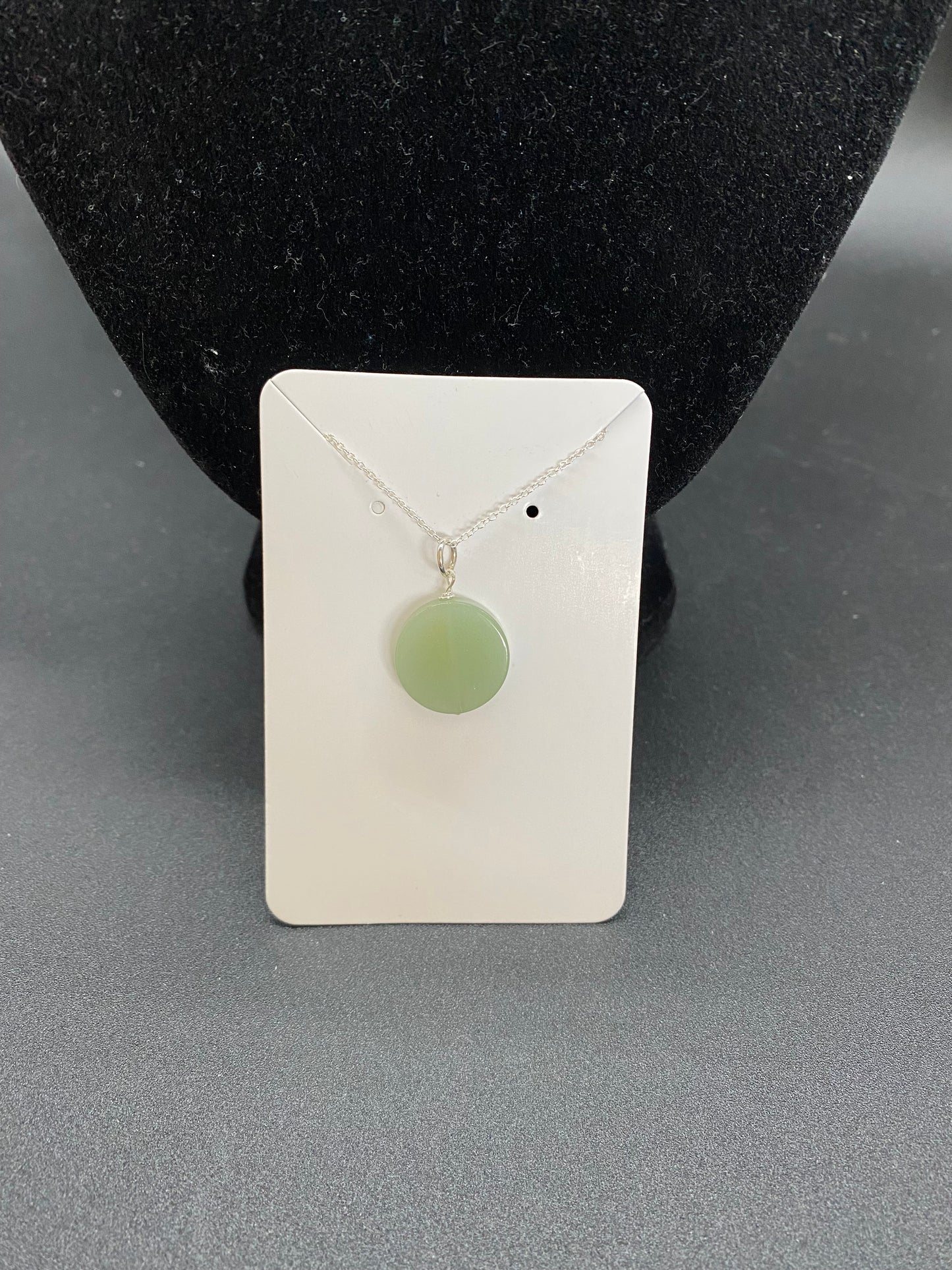 Green Aventurine Sterling Silver Necklace