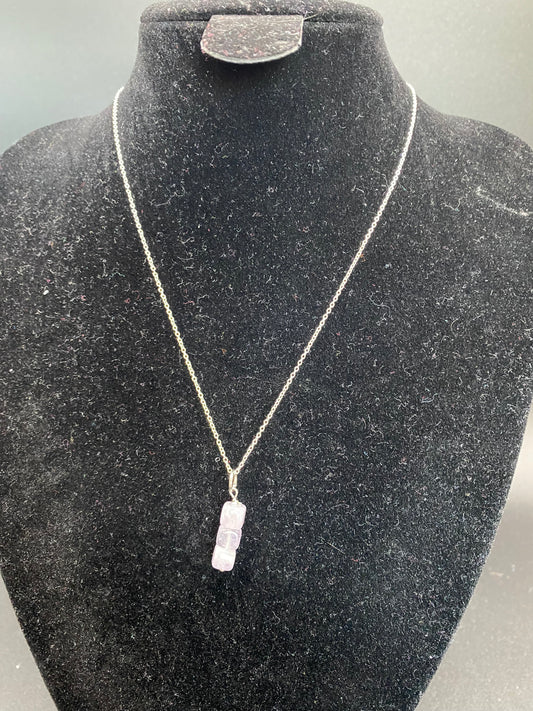 Lavender Amethyst Sterling Silver Necklace