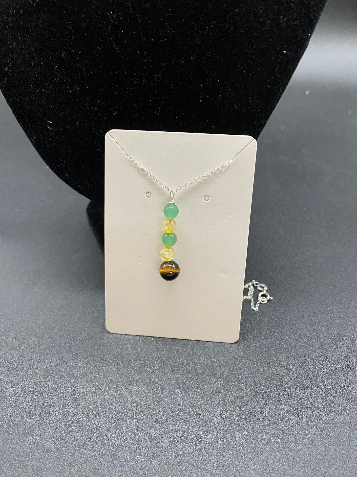 Multi Gemstone Sterling Silver Necklace