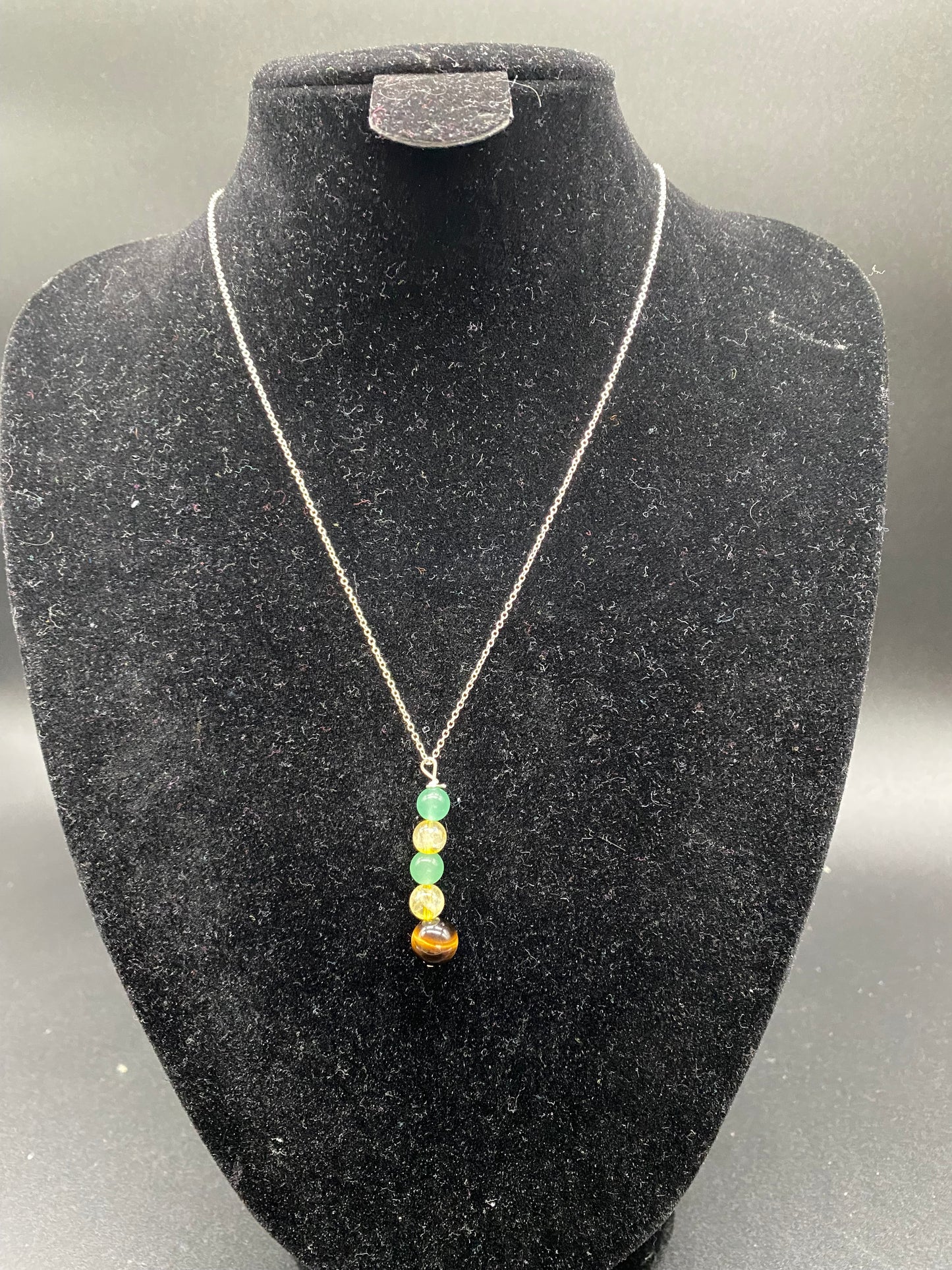 Multi Gemstone Sterling Silver Necklace