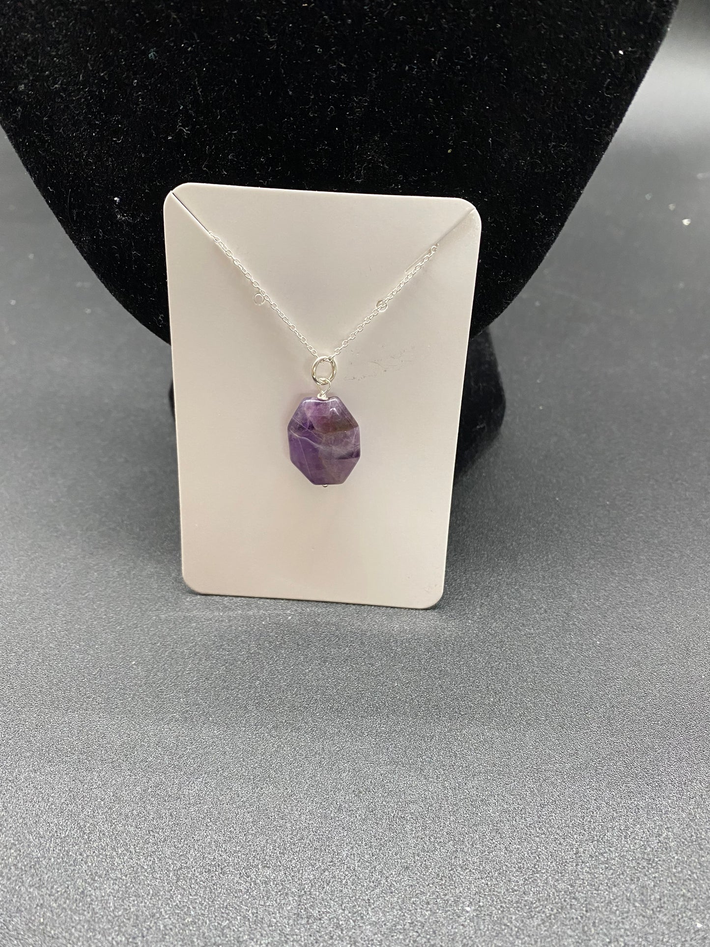 Amethyst Hexagon Sterling Silver