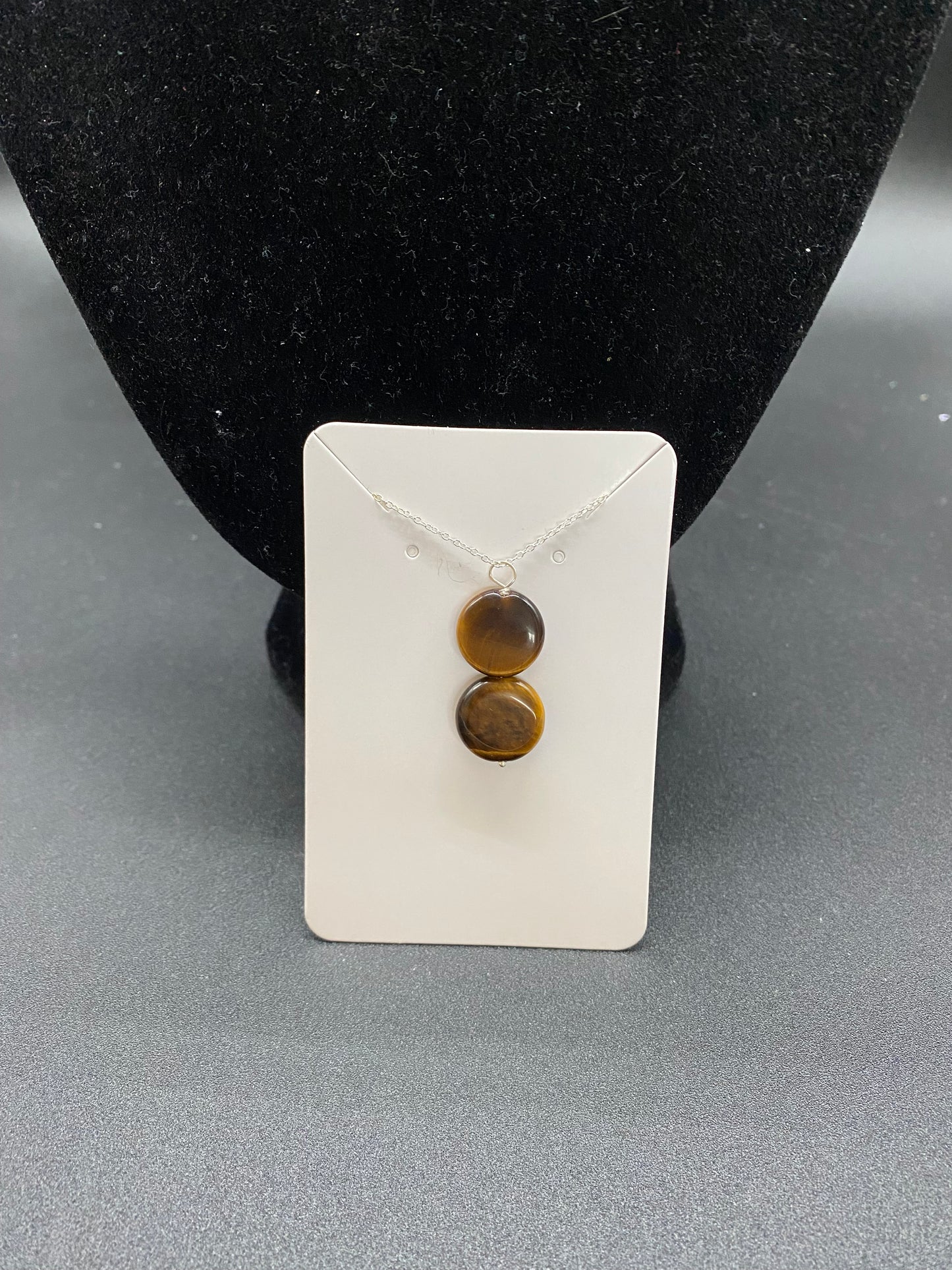 Tigers Eye Sterling Silver Necklace