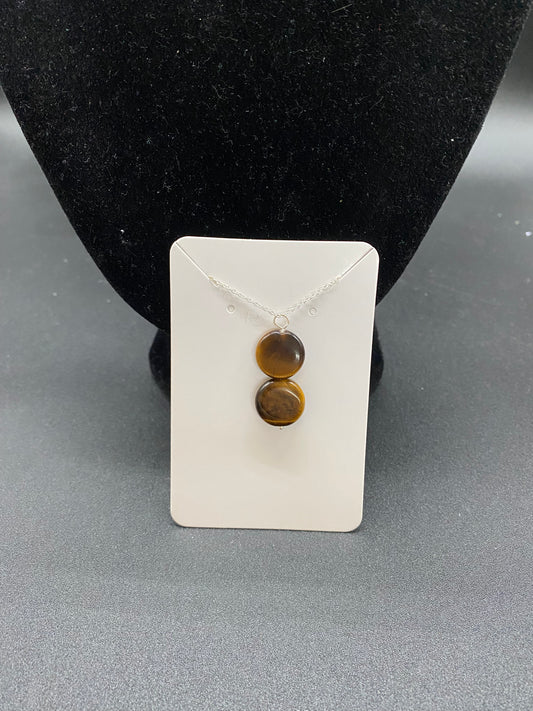 Tigers Eye Sterling Silver Necklace