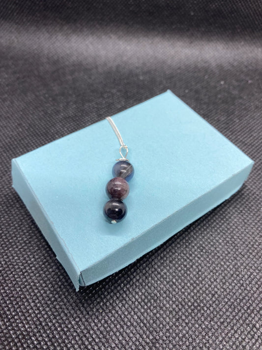 Sapphire Sterling Silver Necklace